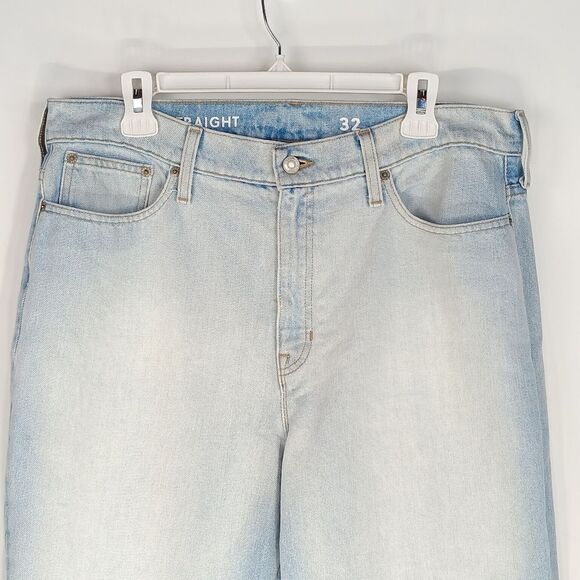 J.CREW Women’s Light Wash Classic Straight Jeans Size 32 High Rise Cotton Denim - Picture 3 of 13